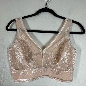 Wacoal 810340 Net Effect Soft Cup Bra Bralette Wire Free Women’s 36 Nude Tan